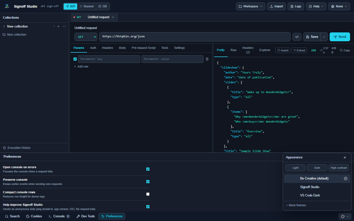 VS Code appearance